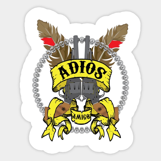 Adios Amegos Sticker by jonezuart